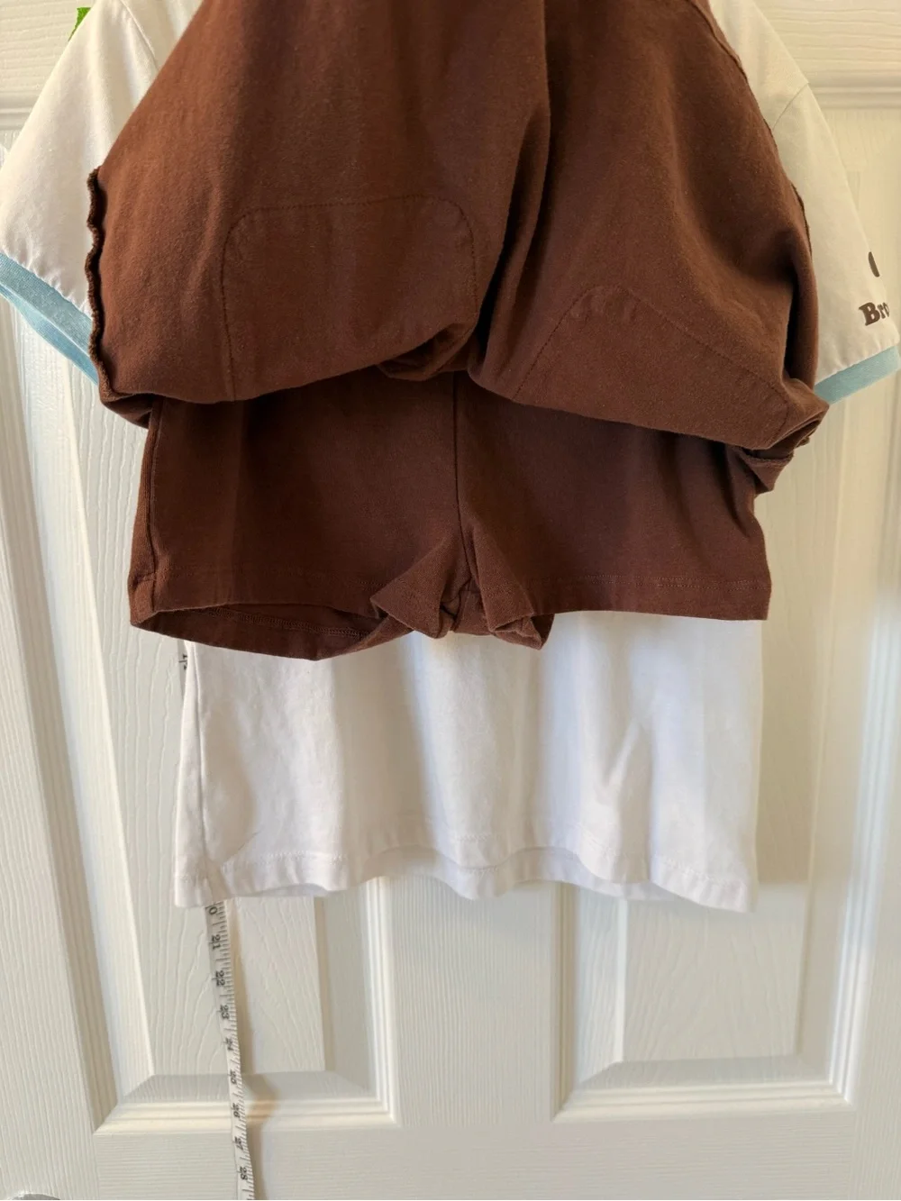 Brownie Girl Scouts Uniform. Tee shirt with skort and socks